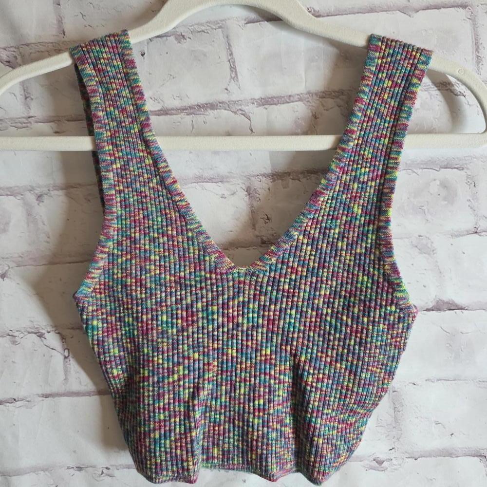 Ribbed Stretch Multi Color Halter
